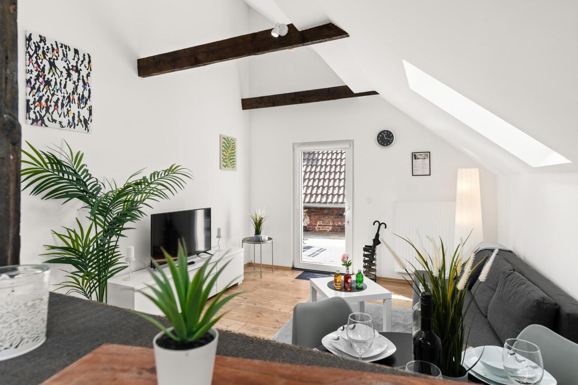Mola Apartments-Charmante Ferienwohnung Im Herdecke Zentrum Fuer 3 Personen-Grosse Dachterrasse-Grill-Gratis Parken-Wlan Dış mekan fotoğraf