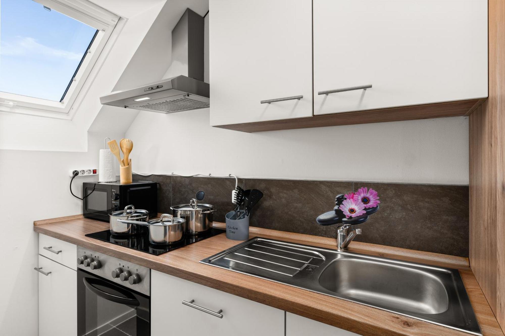 Mola Apartments-Charmante Ferienwohnung Im Herdecke Zentrum Fuer 3 Personen-Grosse Dachterrasse-Grill-Gratis Parken-Wlan Dış mekan fotoğraf